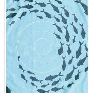 Modrá plážová osuška 90x180 cm Shoal – DecoKing