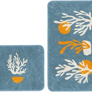 Modré koupelnové předložky v sadě 2 ks 60x100 cm – Mila Home
