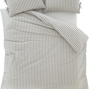 Modré povlečení na jednolůžko 135x200 cm Zanzibar Stripe – Pineapple Elephant