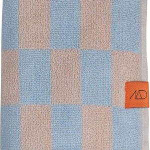 Modro-růžový ručník z bio bavlny 50x90 cm Retro – Mette Ditmer Denmark
