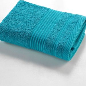Modrý froté bavlněný ručník 50x90 cm Tendresse – douceur d'intérieur