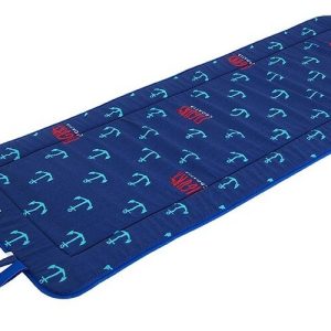 Modrý zahradní podsedák na lehátko 52x148 cm Anchors – B.E.S.