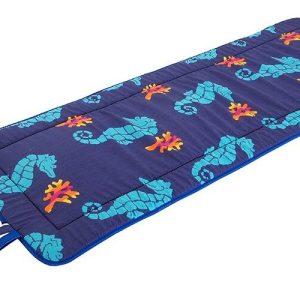 Modrý zahradní podsedák na lehátko 52x148 cm Seahorse – B.E.S.