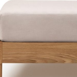 Napínací bavlněné prostěradlo taupe 180x200 cm Simmel – Kave Home