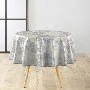 Omyvatelný ubrus ø 160 cm Coconut – douceur d'intérieur