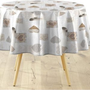 Omyvatelný ubrus ø 160 cm Delicia – douceur d'intérieur