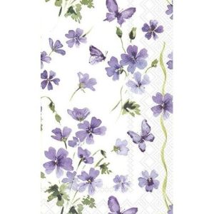 Papírové ubrousky v sadě 16 ks Purple Spring - IHR