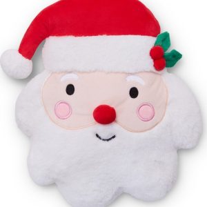 Plyšový dekorační polštář s vánočním motivem 38x32 cm Christmas Santa – Catherine Lansfield