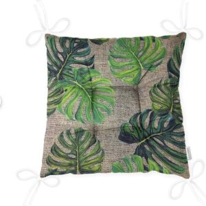 Podsedák na židli Minimalist Cushion Covers Green Banana Leaves