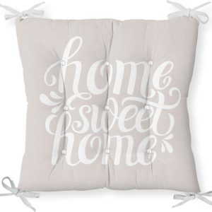 Podsedák s příměsí bavlny Minimalist Cushion Covers Home Sweet Home