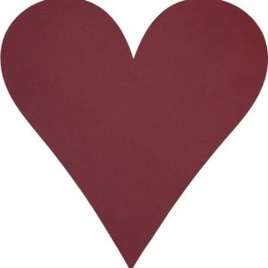 Prostírání z eko kůže 30x30 cm Heart Nupo – LIND DNA