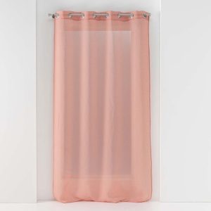 Růžová voálová záclona 140x280 cm Sandra – douceur d'intérieur