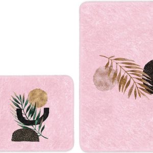 Růžové koupelnové předložky v sadě 2 ks 60x100 cm – Mila Home