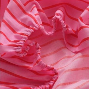 Růžové napínací prostěradlo z bio bavlny 180x200 cm Sima – Jotex