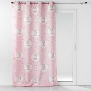 Růžový dětský závěs 140x260 cm Petite Etoile – douceur d'intérieur