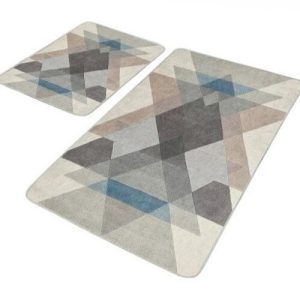 Sametové koupelnové předložky v sadě 2 ks 60x100 cm – Mila Home