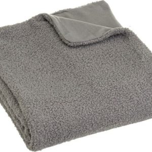 Šedá deka s beránkem 130x160 cm Sherpa Bouclé – Casa Selección