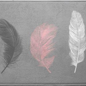 Šedá koupelnová předložka 45x75 cm Penelope – douceur d'intérieur