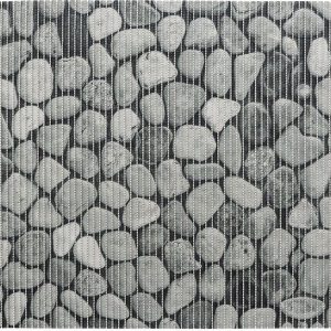 Šedá plastová koupelnová předložka 50x80 cm Sassi – Wenko