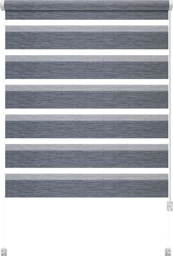 Šedá roleta den a noc 80x150 cm Zebra Natur – Gardinia