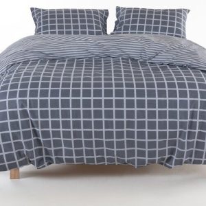 Šedé povlečení na jednolůžko z bavlny Renforcé 140x200 cm Linear Calm Geometric – Mila Home Luxury