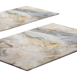 Šedo-béžové koupelnové předložky v sadě 2 ks 60x100 cm – Foutastic