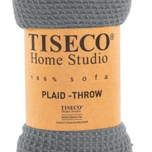 Šedý přehoz Tiseco Home Studio Mini Waffle