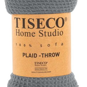 Šedý přehoz Tiseco Home Studio Mini Waffle