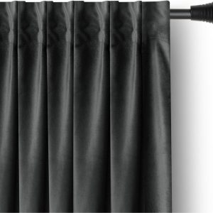 Šedý sametový dimout závěs 140x270 cm – Restilo