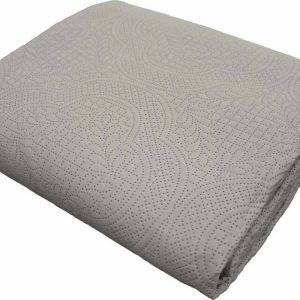 Šedý set přehozu a povlaku na polštář z mikrovlákna 240x260 cm Romane – douceur d'intérieur