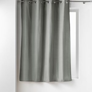 Šedý termo závěs z mikrovlákna 135x180 cm Micropolar – douceur d'intérieur