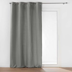 Šedý termo závěs z mikrovlákna 135x260 cm Micropolar – douceur d'intérieur