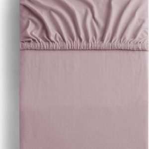 Napínací prostěradlo starorůžové jersey 160x200 cm Amber – Restilo