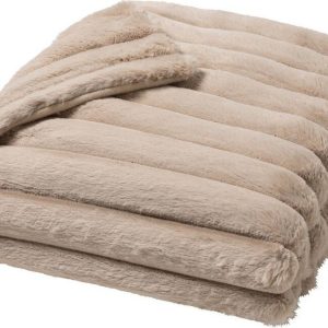 Světle hnědá deka z mikroplyše 180x220 cm Boudoir – douceur d'intérieur
