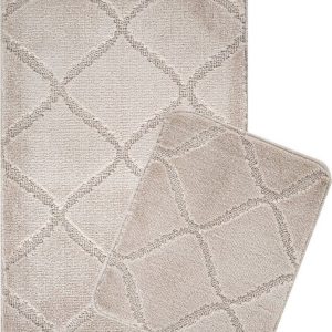 Světle hnědé koupelnové předložky v sadě 2 ks 50x80 cm Cizgili – Foutastic