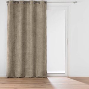 Světle hnědý závěs z žinylky 140x260 cm Leo – douceur d'intérieur