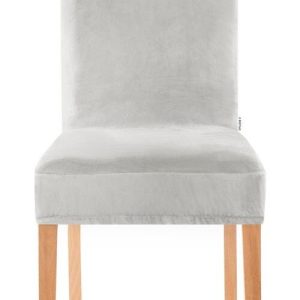 Světle šedý napínací potah na židli 48 cm Sento – Restilo