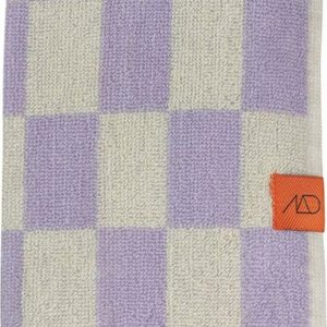 Světle žluto-fialový ručník z bio bavlny 50x90 cm Retro – Mette Ditmer Denmark