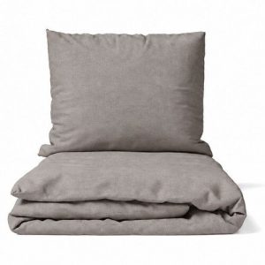 Taupe povlečení na jednolůžko z bavlny Renforcé 140x200 cm Cotton – Bonami Essentials