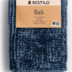Tmavě modrá koupelnová předložka 70x120 cm Bati – Restilo