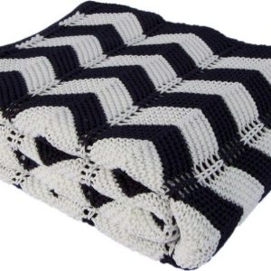 Tmavě modrý bavlněný přehoz Homemania Decor Cozy