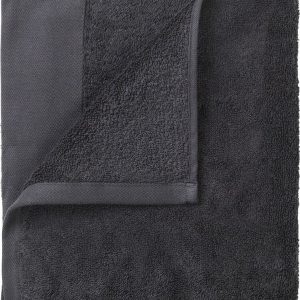 Tmavě šedé froté bavlněné ručníky v sadě 4 ks 30x30 cm Riva – Blomus