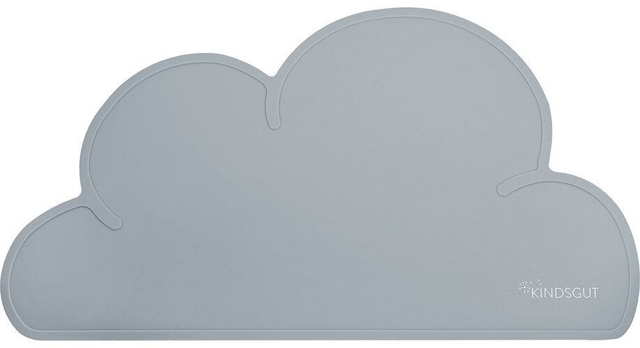 Tmavě šedé silikonové prostírání Kindsgut Cloud