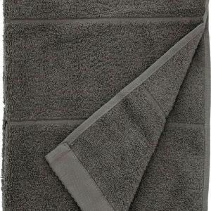 Tmavě šedý froté bavlněný ručník 50x100 cm Line – Södahl