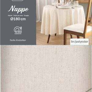 Ubrus ø 180 cm Pauline – douceur d'intérieur