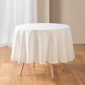 Ubrus z žakáru ø 180 cm Stella – douceur d'intérieur