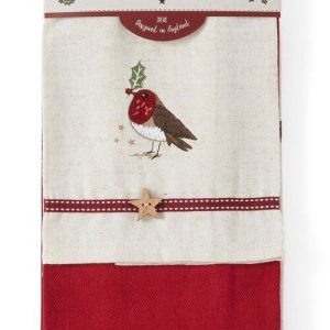 Utěrky v sadě 3 ks s příměsí lnu 45x65 cm Robin's Retreat – Cooksmart ®