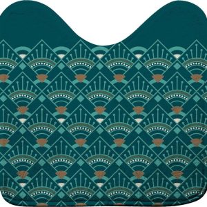 WC koupelnová předložka v petrolejové barvě 45x45 cm Imperia – douceur d'intérieur