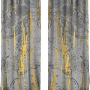 Závěsy v šedo-zlaté barvě v sadě 2 ks 140x260 cm – Mila Home