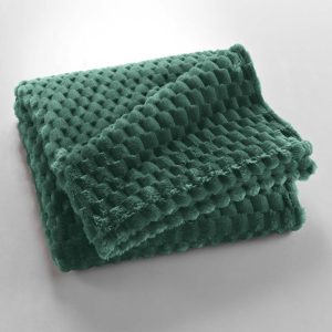 Zelená deka z mikroflanelu 125x150 cm Mini Frosty – douceur d'intérieur